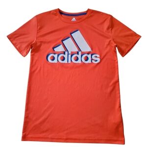 Adidas Climalite Kids Orange T-Shirt Size L (14-16)